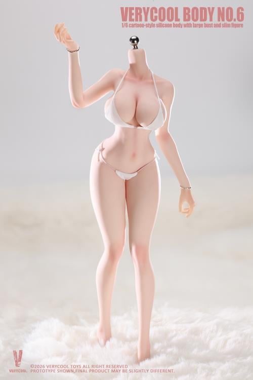 US🇺🇲 – Verycool 1/6 VCD-06A No.6 Silicone Body Large Bust Action Figure NEW