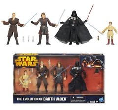 Star Wars Evolution Of Darth Vader 4 Pack Anakin Skywalker 3.75″