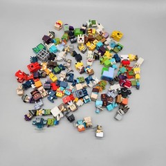 Large Lot of Minecraft Minifigures Blocks Spiders 100+ Mixed *Read & See Photos