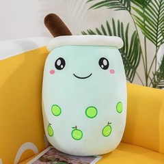 Kawaii Plush Pillow Cute Boba Plushie Stuffed Toys Soft 24cm