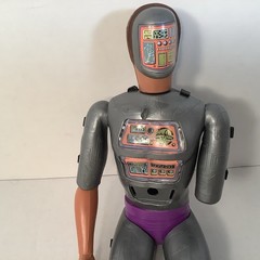 Kenner Six Million Dollar Man Maskatron Robot 13″ Vintage Solid Incomplete