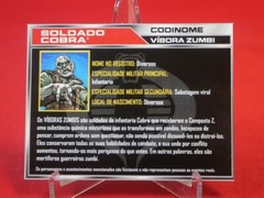 GI Joe Cardback FILE CARD Cobra Trooper Zombie Viper Spanish Portuguese 50th