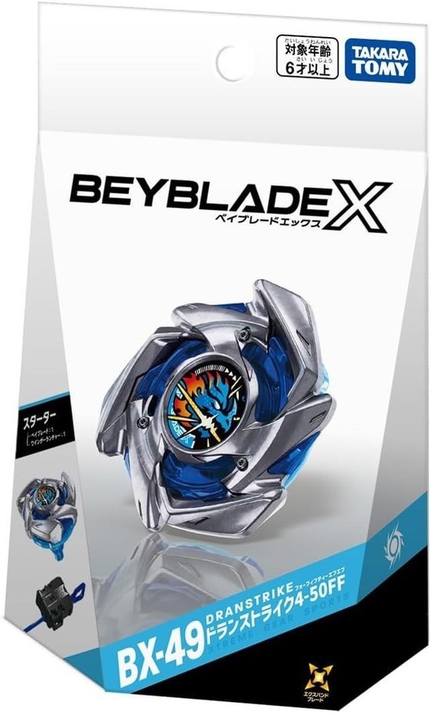 TAKARA TOMY BEYBLADE X BX-49 Doran Strike 4-50F Starter w/ Beycode New
