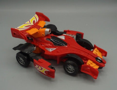 Preowned Hello Carbot Auto Sonic Robot Racing Car Push Button Transformation