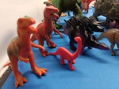 Mixed Lot 31 Piece Dinosaur Toys Plastic Resin Large & Small Pieces