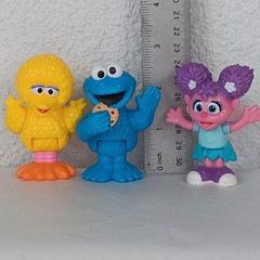 Sesame Street Play Figures Big Bird Cookie Monster Gabby Replacement Lot of 3