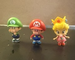 2.5” Baby Mario Baby Luigi Baby Peach Super Mario JAKKS Figures Nintendo Toys