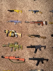 Fortnite Figure Accessories Lot 85 Pc Weapons Back Blings Tools Food Meds Parts