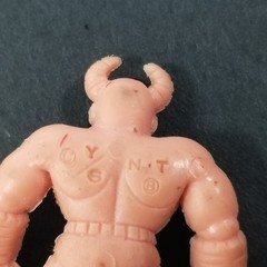 Vtg. 1985 M.U.S.C.L.E Muscle Men Kinnikuman #002 Terri-Bull Figure Flesh Color