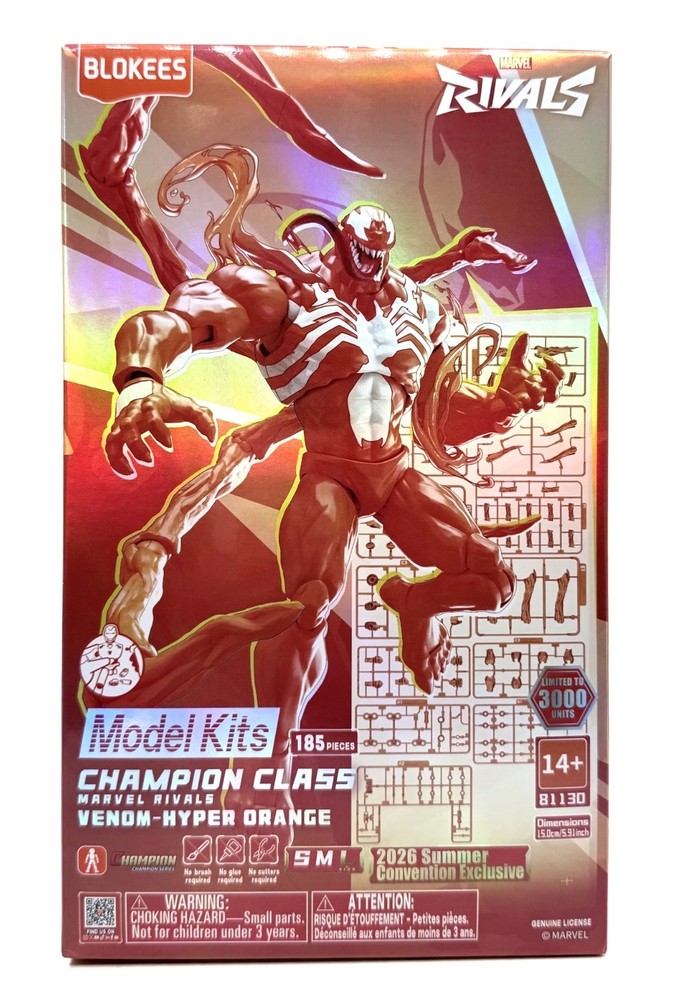 Blokees Marvel Rivals Venom Hyper Orange 2026 Summer Convention Exclusive LE3000