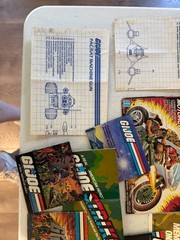 Vtg GI Joe ARAH Paperwork Lot Instructions Blueprints Catalogs Stickers 1982-85