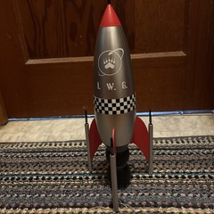 Vintage Rocket Ship Playset Strangeco IWG Toys Classic Galactic Silver Edition