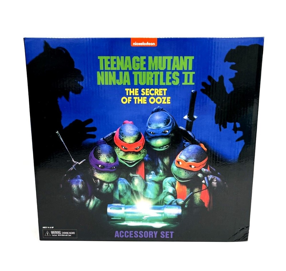 NECA Teenage Mutant Ninja Turtles Secret Of The Ooze Accessory Set TMNT 2 1991