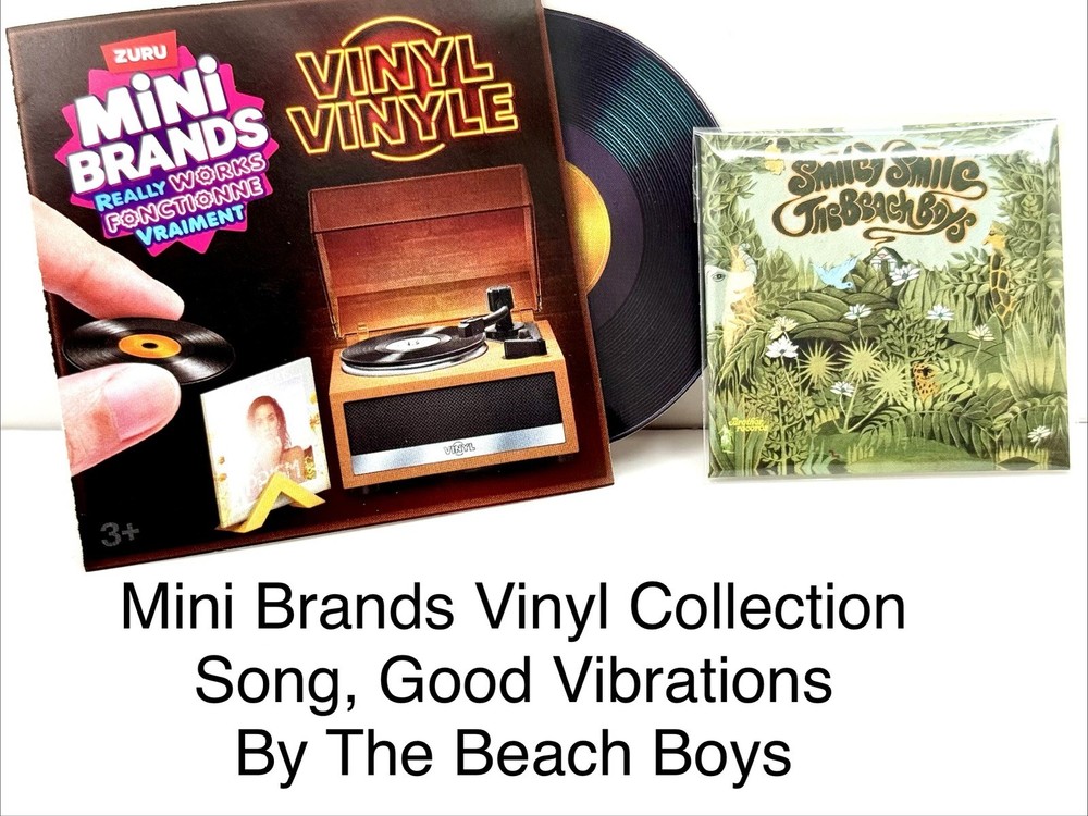 RARE Zuru Mini Brands Vinyl Really Works Good Vibrations By The Beach Boys ￼