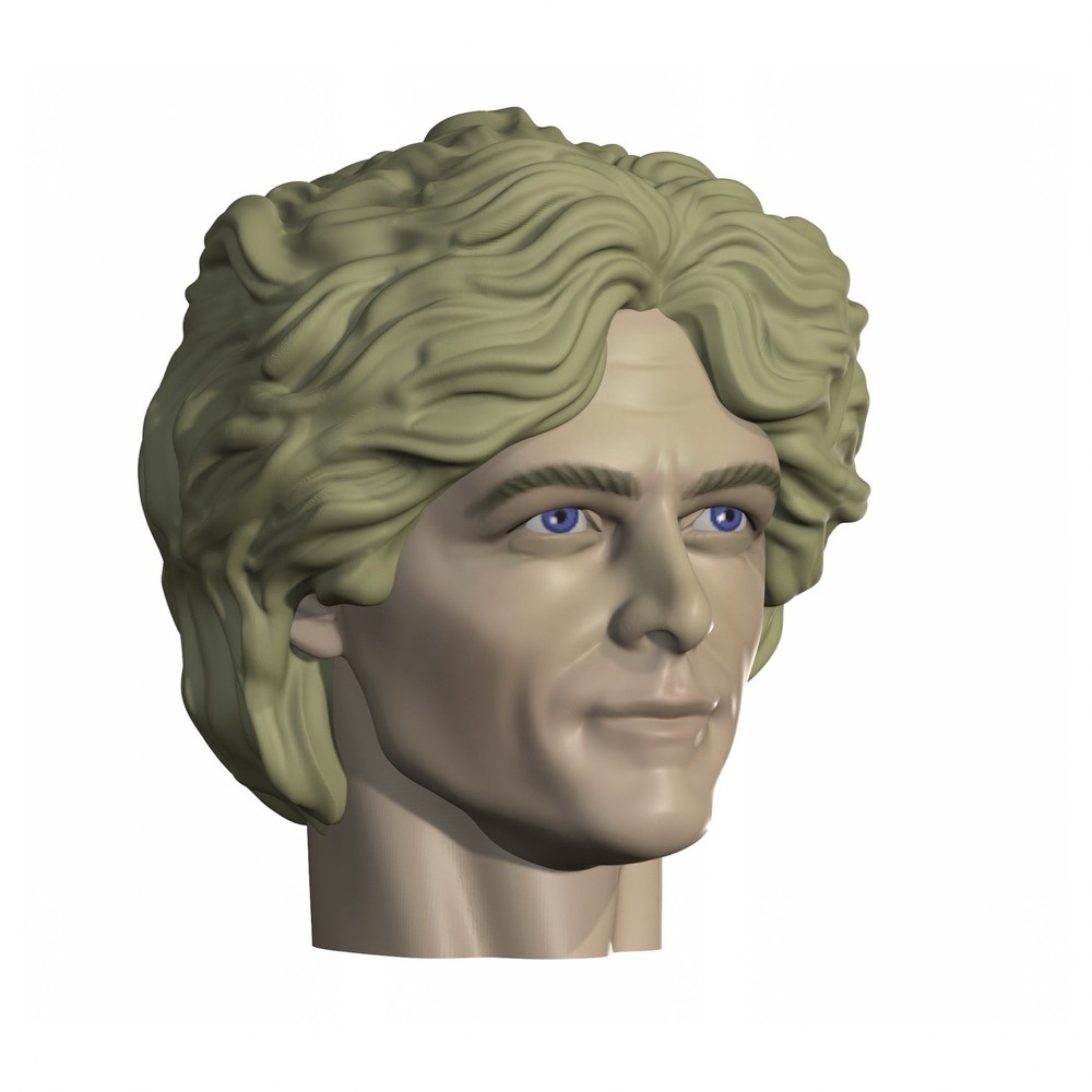 Walking On Air Man Custom Action Figure Head 1:9 or 1:6 Mego