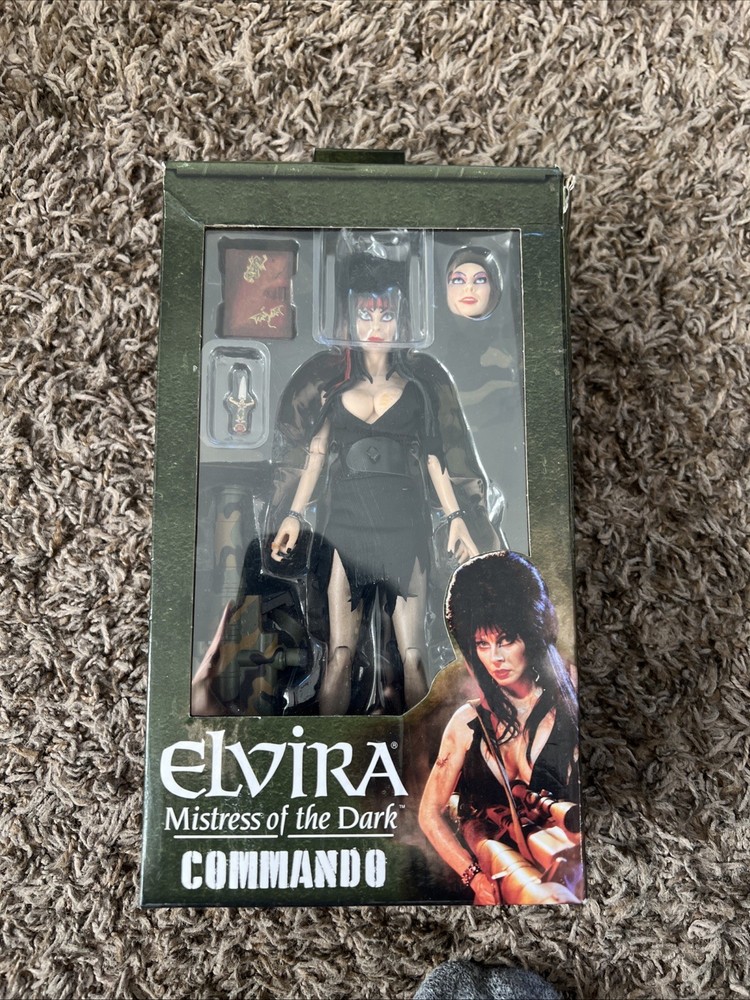 NECA ELVIRA MISTRESS OF THE DARK COMMANDO 7″ ACTION FIGURE FAST SHIPPING
