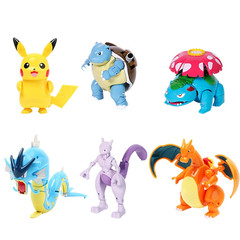 Pokemon Ball Deform Mewtwo Figure Pokeball Action Figurine Pikachu Charizard Gen