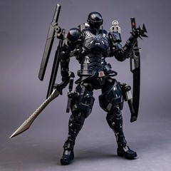 22cm Super Black Warrior SC001 Snake Eyes Mecha Ninja Action Figure Toy Gift