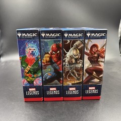 Marvel Legends Magic the Gathering SPIDER-MAN 6″ Figure Set of 4 With Cards