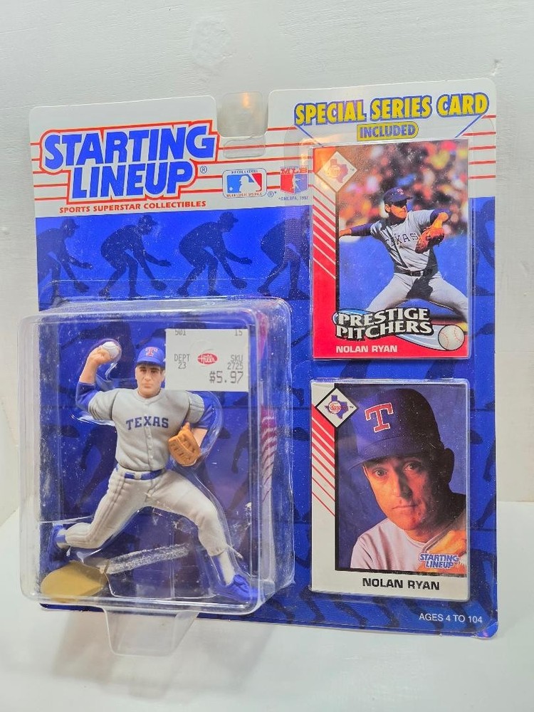 1993 STARTING LINEUP KENNER NOLAN RYAN TEXAS RANGERS NIP FREE SHIPPING