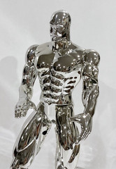 1994 Toy Biz Marvel Fantastic Four Deluxe 10″ Silver Surfer Action Figure