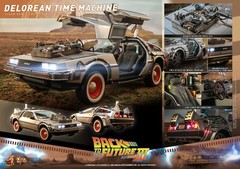 Hot Toys Delorean Back To The Future 3 III Time Machine 1/6 Scale Vehicle