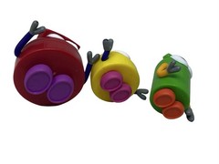Fisher Price StoryBots Action Figures Netflix Series Set of 3 Green Yellow Red
