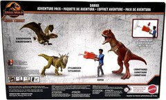 Jurassic World Chaos DARIUS ADVENTURE Pack – 3 DINOSAURS + Net Launcher 🌟NEW🌟