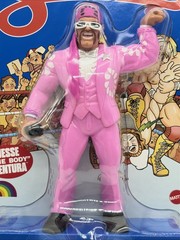 Mattel WWE Superstars Jesse “The Body” Ventura Blue Card Figure + Poster LJN