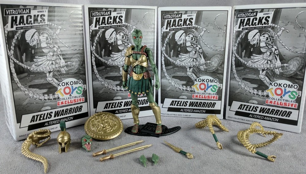 Boss Fight Vitruvian HACKS – Kokomo Toys Exclusive ATELIS WARRIOR ALTERED AMAZON