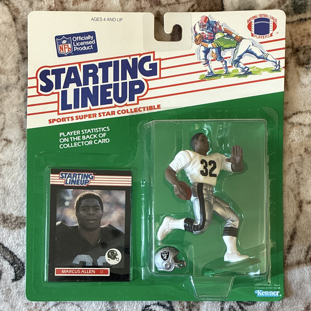 Kenner Starting Lineup 1989 NFL Edition Marcus Allen Action Figure w/ Card