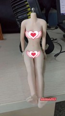 1:6 Pale Skin Large Bust Breast Flexible Female Seamless Body Figure Body Model