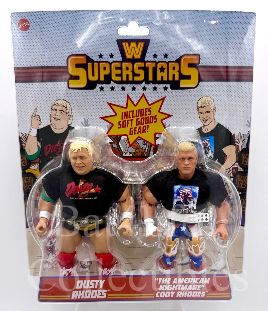 WWE Mattel Superstars 2 Pack Cody Rhodes and Dusty Rhodes New!!
