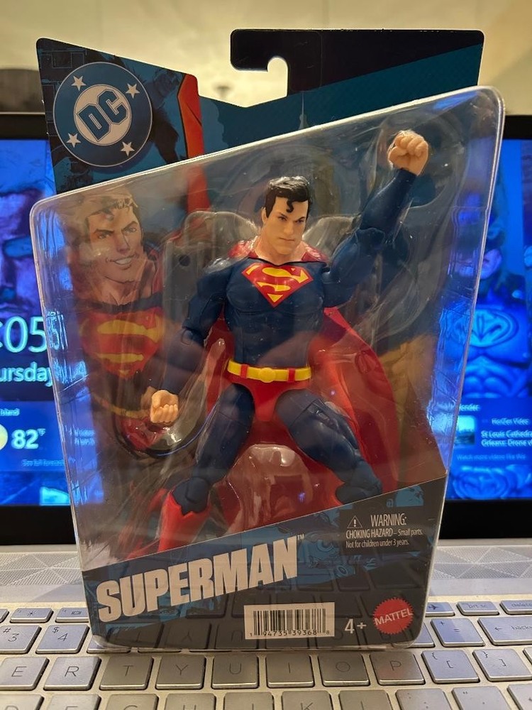MATTLE 6 1/2 INCHES TALL DC SUPERMAN PREMIERE WAVE 2 ACTION FIGURE