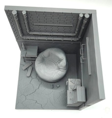 1:12 or 1:18 Scale TMNT Michelangelo Room Diorama with Accessories 3D Printed