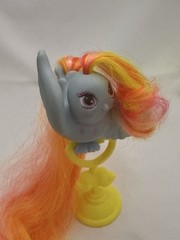 Tiffany Tails Fairy Tails My Little Pony Blue Bird Orange Hair With Stand 1980s