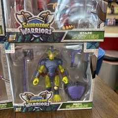 HUGE LOT SAUROZOIC WARRIORS 6 ACTION FIGURES DINOSAUR WARRIORS BRAND NEW IN BOX