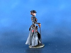 Action painted Figure Steampunk Lady Plague Doctor 40mm Resin soldiers
