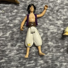 Vintage Disney Aladdin Action Figure Lot Mattel Magic Carpet Jasmine Abu Sultan