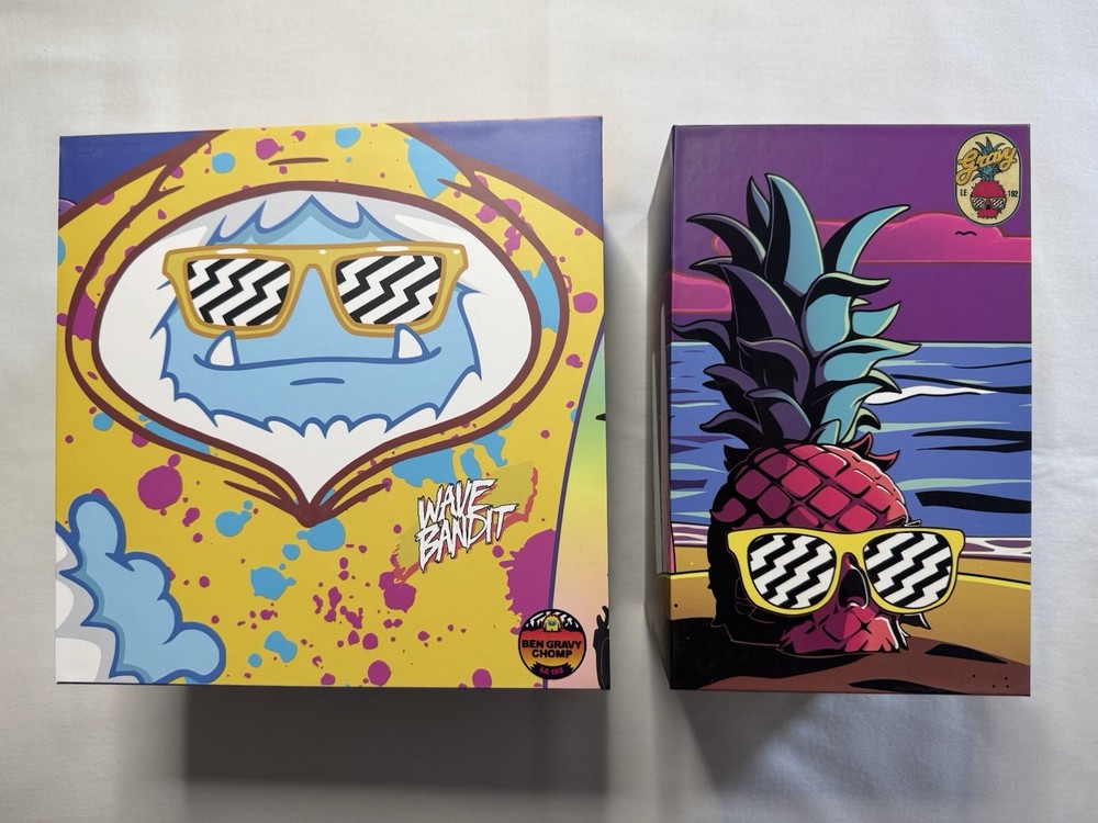 Abominable Toys x Smeye Wave Bandits Chomp & Ben Gravy Vinyl Figure Set LE 192