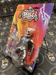 Skull Force Red Skeleton Vintage KO Action Figure w 2 Axe Weapons Toys N Things