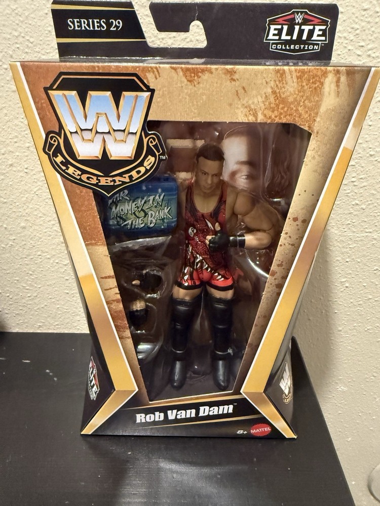 WWE Elite Legends Series 29 Rob Van Dam Money In The Bank Wrestling Figure RVD