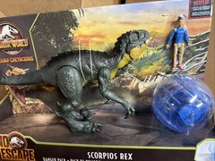 Jurassic World Park Camp Cretaceous Scorpios Rex Danger Pack Kenji Gyrosphere