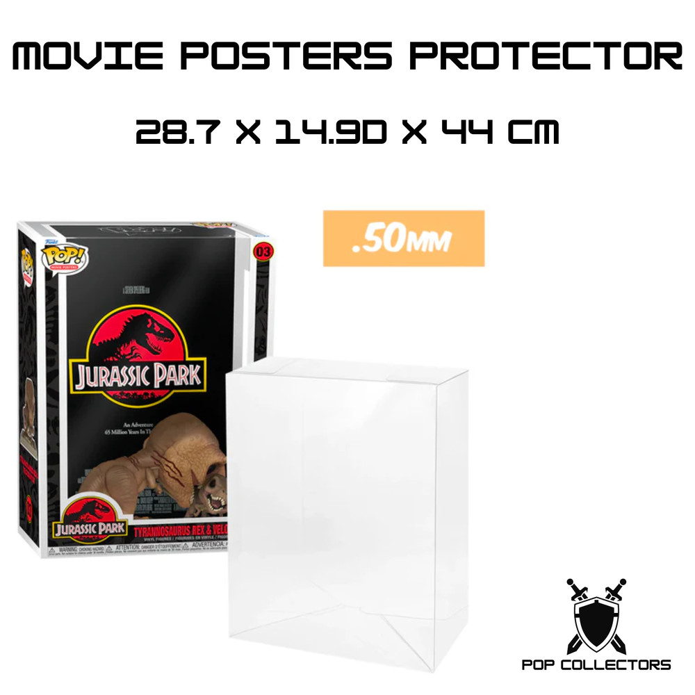 Funko Pop Vinyl MOVIE POSTERS Protector Case PET Acid Free 0.50mm Thick Plastic