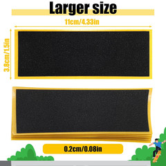 12-Pack Foam Fingerboard Grip Tape,High-Traction Non-Slip Fingerboard Foam Grip