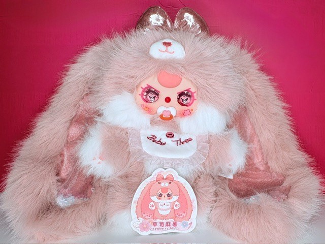 Baby Three BB3 Sugar Baby V2 400% Strawberry Mochi Custom Kuromi Plush