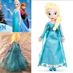 16″ inches Disney Frozen Movie Queen Elsa & Anna Plush Soft Doll Gift Collection