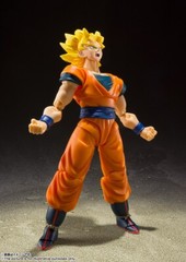 BANDAI S.H.FIGUARTS DRAGON BALL Z SUPER SAIYAN FULL POWER SON GOKU 140mm FIGURE
