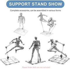 Adjustable Action Figure Display Holder Base Doll Model Support Stand HG144 24Pc