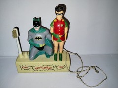 Vintage 1977 Janex Batman And Robin Battery Powered Toothbrush Not Working HTF
